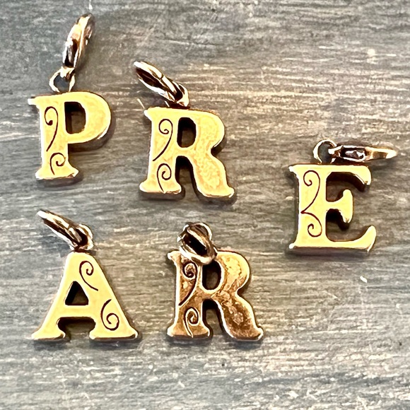 1/$7 or 2+/$5 each BRIGHTON Chic ABC Alphabet Letters Charms Initials ** - Picture 7 of 7